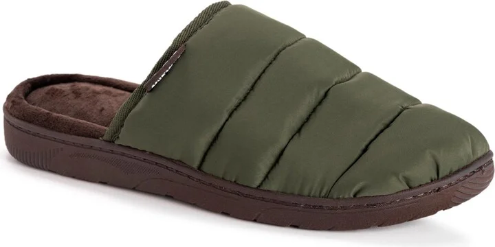 Muk Luks Men's Grayson Slippers, Green Gables, Xl (14-15)