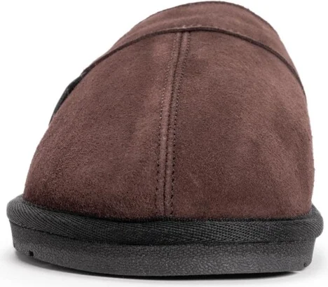 Muk Luks Men's Leather Goods By Abbott Slipper, Mahogany, 11 - Image 2
