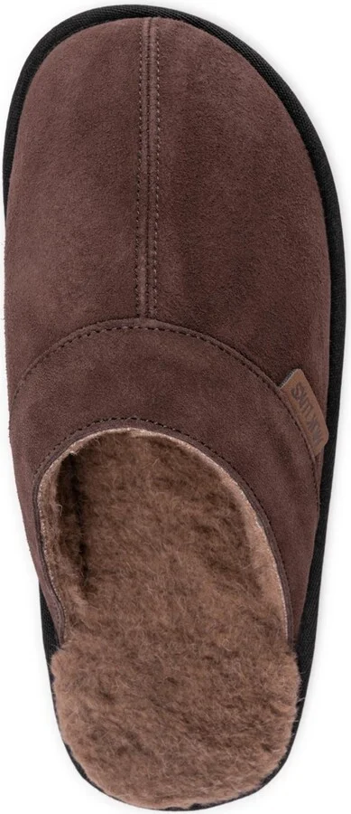 Muk Luks Men's Leather Goods By Abbott Slipper, Mahogany, 11 - Image 3
