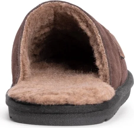 Muk Luks Men's Leather Goods By Abbott Slipper, Mahogany, 11 - Image 4