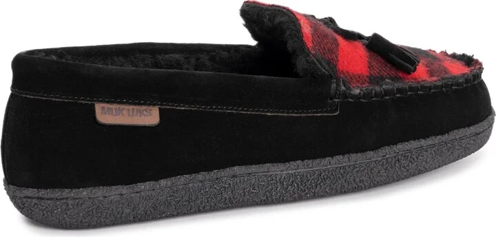 Muk Luks Men's Leather Goods By Talan Slipper, Black, 9 - Image 2