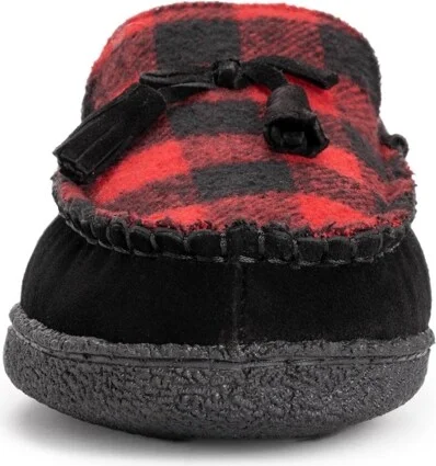 Muk Luks Men's Leather Goods By Talan Slipper, Black, 9 - Image 4