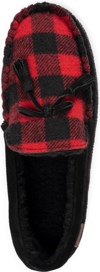 Muk Luks Men's Leather Goods By Talan Slipper, Black, 9 - Image 5