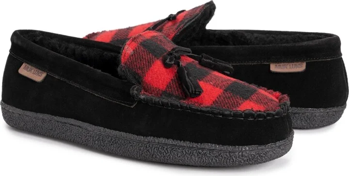 Muk Luks Men's Leather Goods By Talan Slipper, Black, 9 - Image 6