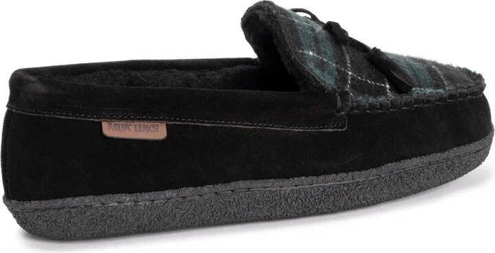 Muk Luks Men's Leather Goods By Talan Slipper, Black, 9 - Image 8