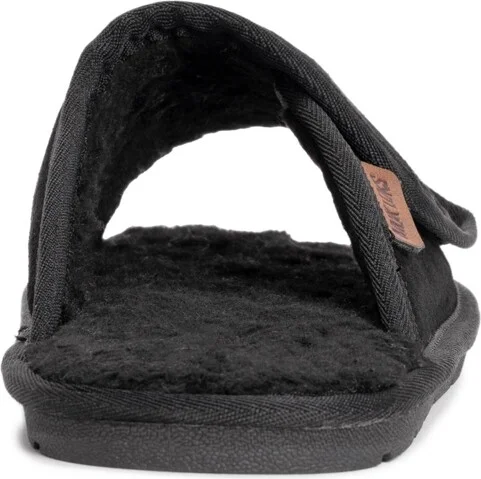 Muk Luks Men's Leather Goods By Topher Open Toe Slipper, Camel, 12 - Image 4
