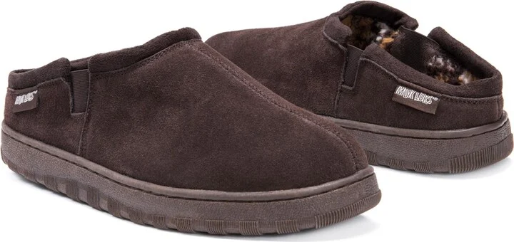 Muk Luks Men's Matt Printed Berber Suede Clog Slippers - Image 6