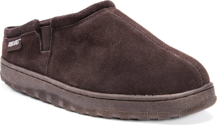 Muk Luks Men's Matt Printed Berber Suede Clog Slippers