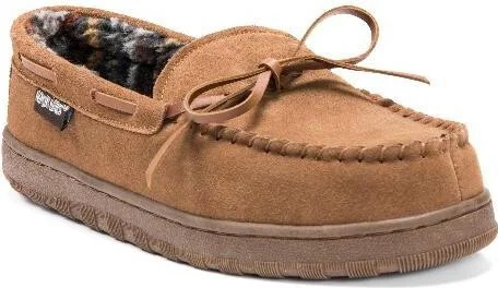 Muk Luks Men's Paul Printed Berber Suede Moccasin Slippers