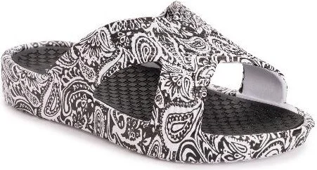 MUK LUKS Woens Spa Day Sandal, Black, Mediu