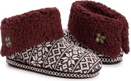 MUK LUKS Women' Melinda Slipper, Burgundy, Small - Image 2