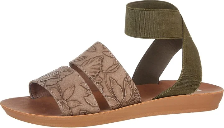 MUK LUKS womens About It - Taupe Flat Sandal