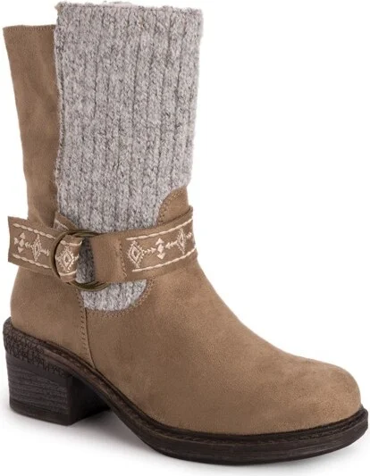 MUK LUKS Women's Arya Alice Boots - Stone,