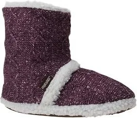MUK LUKS Women's Cable Knit Sherpa Boot