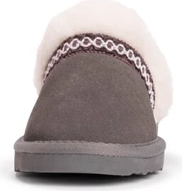 MUK LUKS Women's Dawn Suede Scuff-Caramel - Image 3