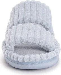 Muk Luks Women's Double Strap Slide Slipper, Cloud, XL (11-12) - Image 2