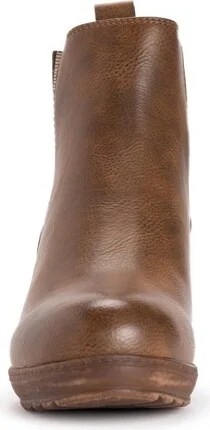 MUK LUKS Women's England Oxford Wedge Booties - Brown, - Image 2