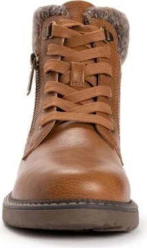 MUK LUKS Women's Garland Georgia Boots, Stone, 6 - Image 3