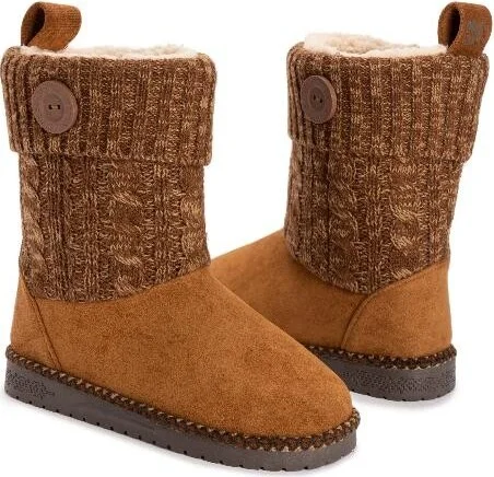 MUK LUKS Women's Janet Boot, Cognac, - Image 2