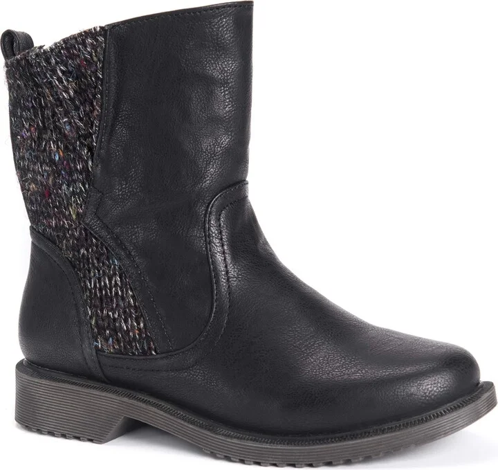 MUK LUKS Women's Karlie Boots-Black 9