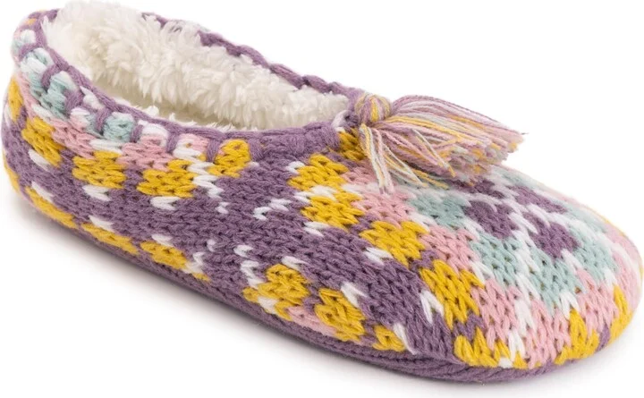 MUK LUKS Women's Knit Ballerina Slipper