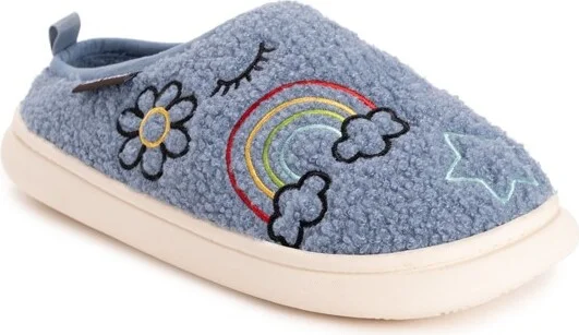 Muk Luks Women's Luan Clog, Blue Icon, S (5-6)