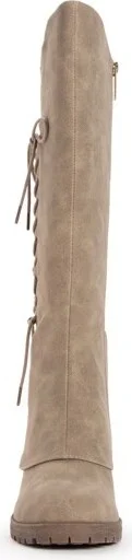 MUK LUKS Women's Lucy Lonnie Boots, Taupe, - Image 2