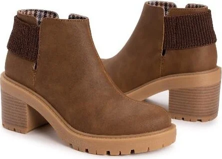 MUK LUKS Women's Lucy Lula Boot, Tan Burnished, - Image 2