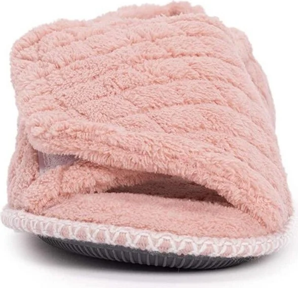 MUK LUKS Women's MaryLou Micro Chenille Slide Slipper, Freesia Blue , L (9-10) - Image 7