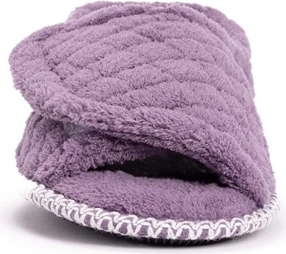MUK LUKS Women's MaryLou Micro Chenille Slide Slipper, Freesia Blue , L (9-10) - Image 10