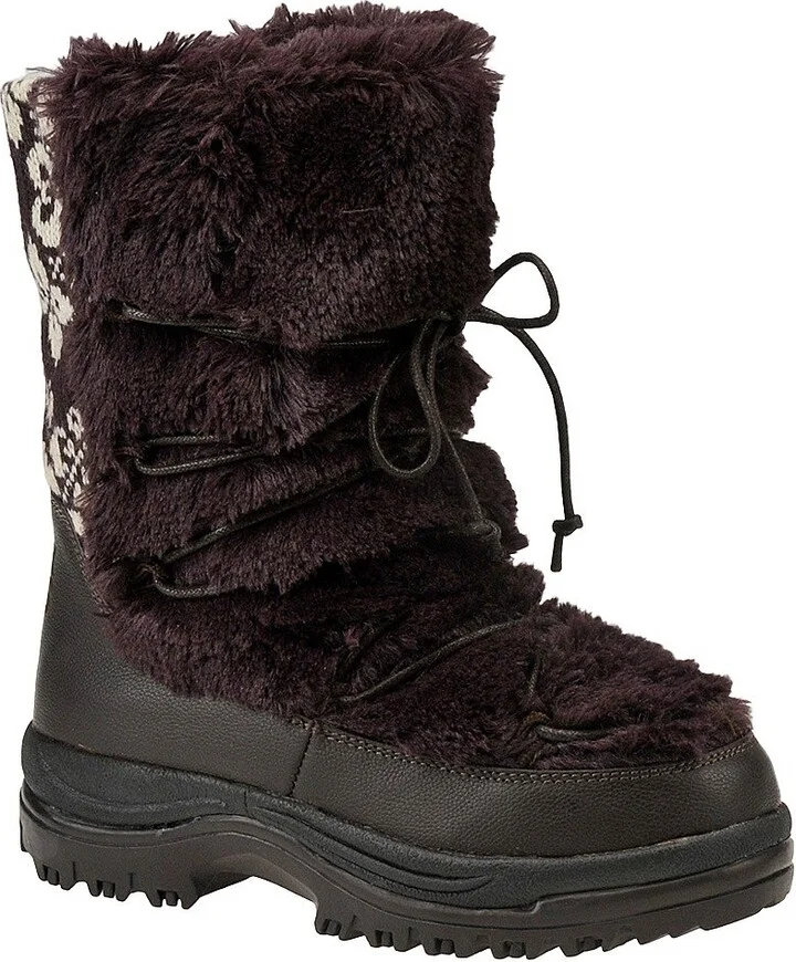 MUK LUKS Women's Massak Swirley Scroll Snow Boot