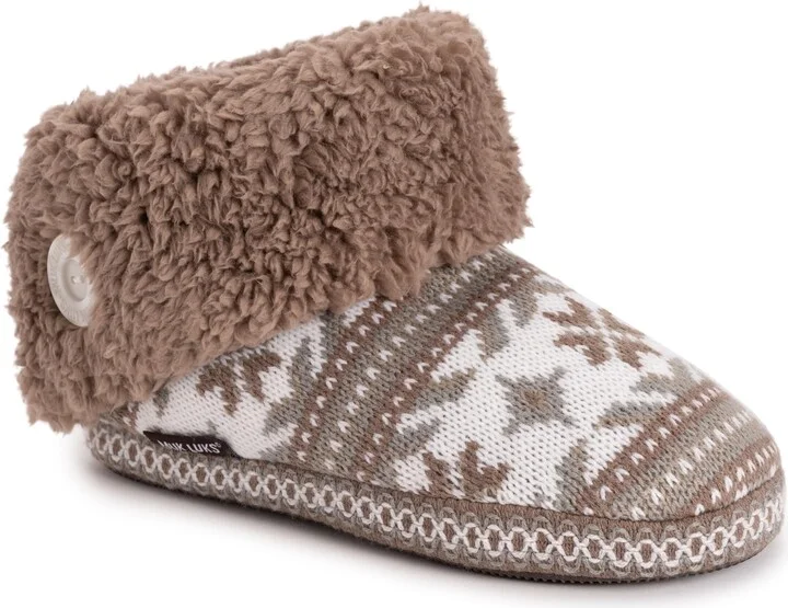 MUK LUKS Women's Melinda Cuff Boot Slipper