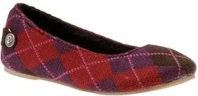 MUK LUKS Women's Muk Luks Argyle Knit Ballerina Ballet Flat