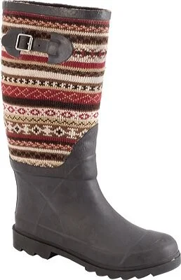 MUK LUKS Women's Muk Luks Fairisle Rain Boots Boot