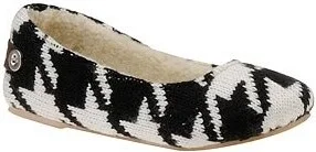 MUK LUKS Women's Muk Luks Houndstooth Knit Ballerina Ballet Flat