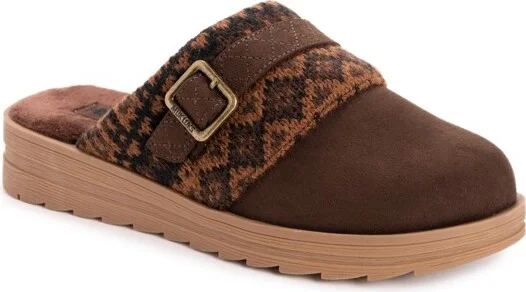 MUK LUKS Womens Natalie Nancy Boots, Dark Brown,