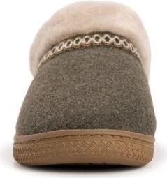 MUK LUKS Women's Neira, L, Oive Heather Faux Bied Woo - Image 2