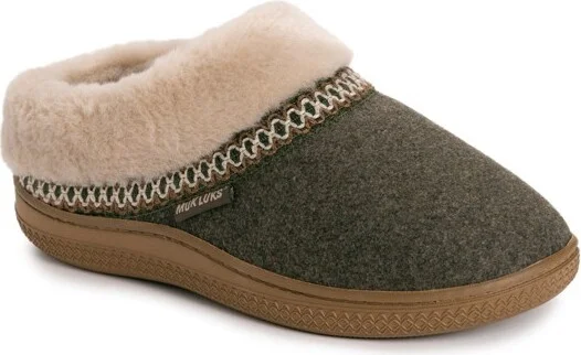 olive heather faux biled wool