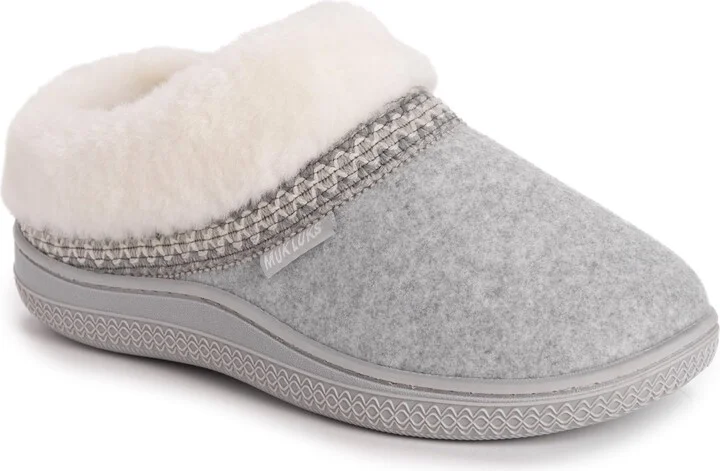 Grey Heather Faux Boiled Wool