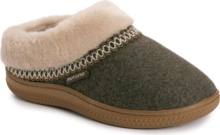 Olive Heather Faux Biled Wool