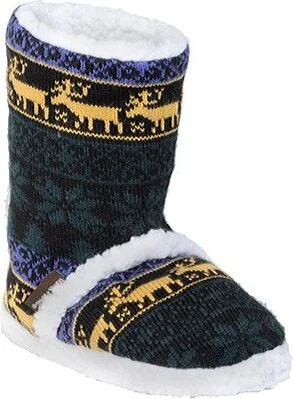 MUK LUKS Women's Nordic Knit Sherpa Boot