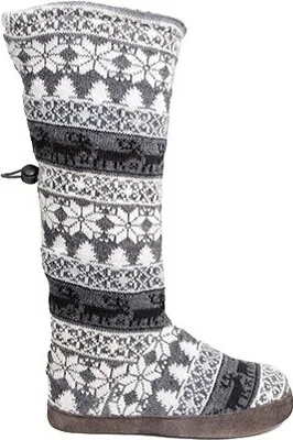 MUK LUKS Women's Nordic Knit Toggle Boot