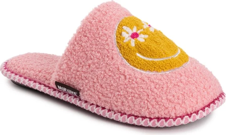 Muk Luks Women's Novelty Punch Needle Scuff