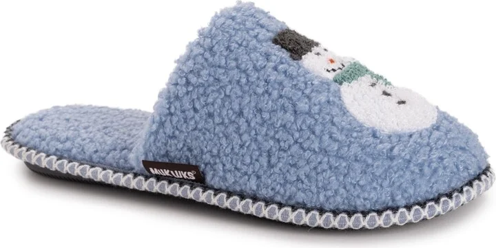 MUK LUKS Women's Novelty Punch Needle Slipper