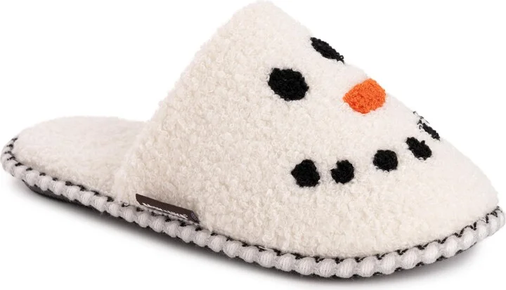 MUK LUKS Women's Novelty Snowman Scuff Slipper