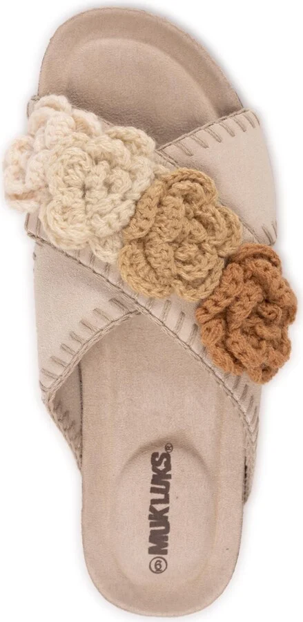 Muk Luks Women's Penelope Cross Strap Sandal - Image 3