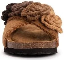 MUK LUKS Womens Penelope Cross Strap Sandal, Stone, - Image 5