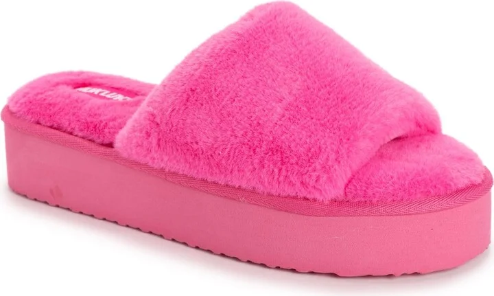 MUK LUKS Women's Platform Slide Slipper