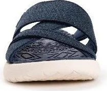 MUK LUKS Womens Sassy Cross-Over Slide Sandal, Turquoise, - Image 3