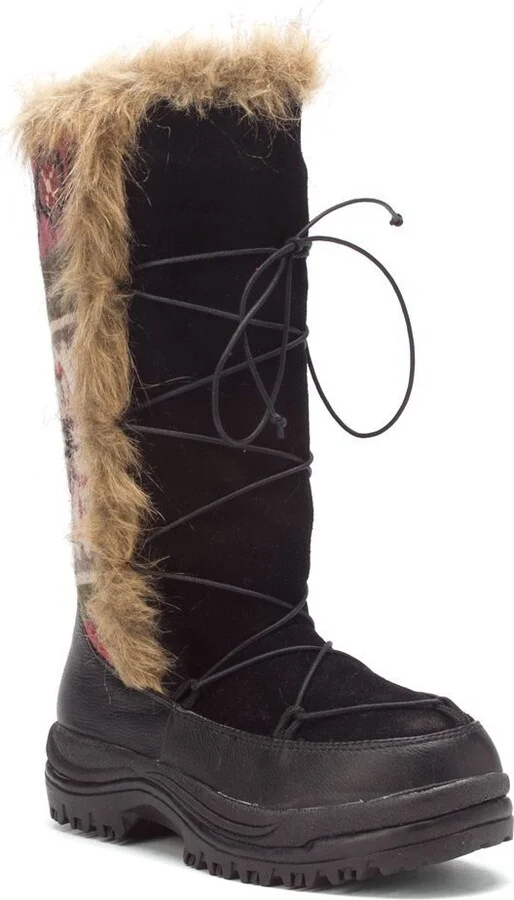 MUK LUKS Women's Sesu Flower Fairisle Snow Boot